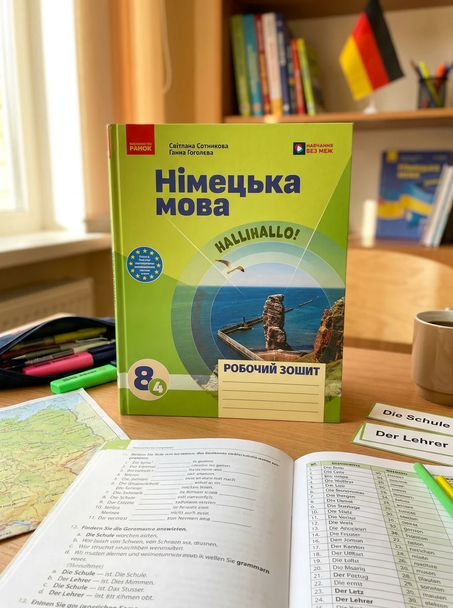 Німецька мова. 8(4) клас. Робочий зошит до підручника HalliHallo! — Вивчення мов