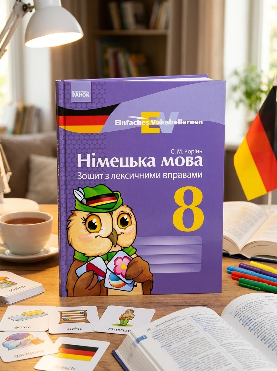 Німецька мова. 8 клас. Зошит з лексичними вправами. Einfaches Vokabellernen — Вивчення мов