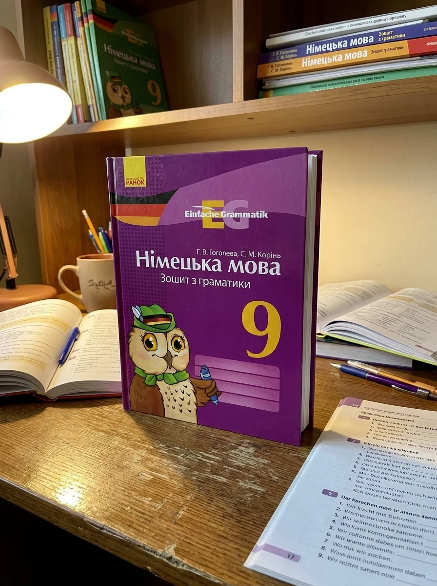 Німецька мова. 9 клас. Зошит з граматики. Einfache Grammatik — Вивчення мов