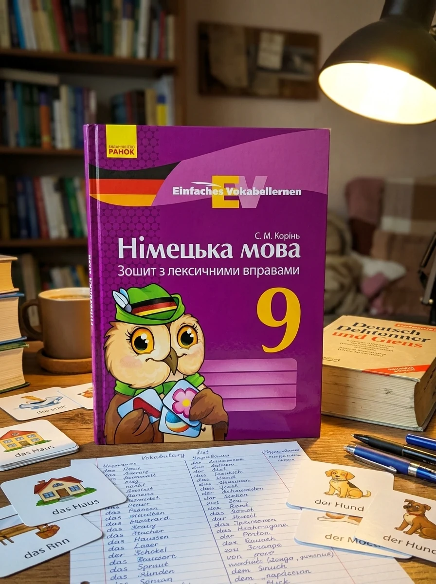 Німецька мова. 9 клас. Зошит з лексичними вправами. Einfaches Vokabellernen