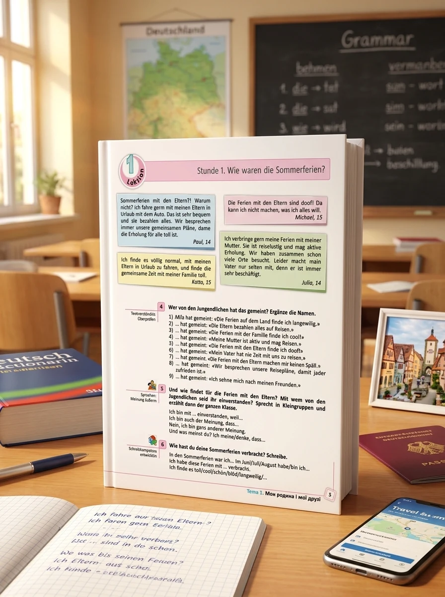 Німецька мова. Підручник 9 клас. "Deutsch lernen ist super!"