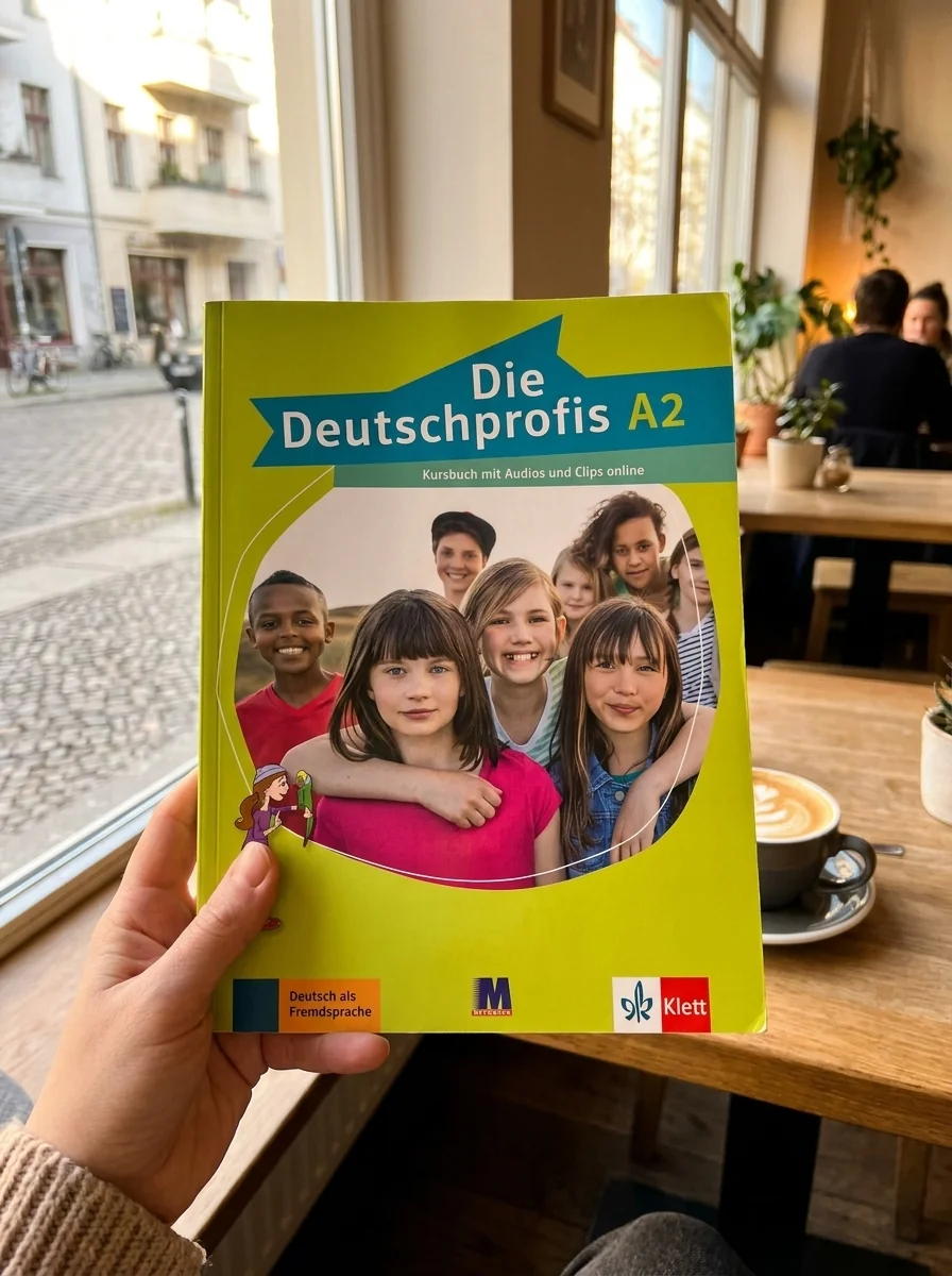 Німецька мова. Підручник. Kursbuch. Die Deutschprofis A2 — Klett, обкладинка