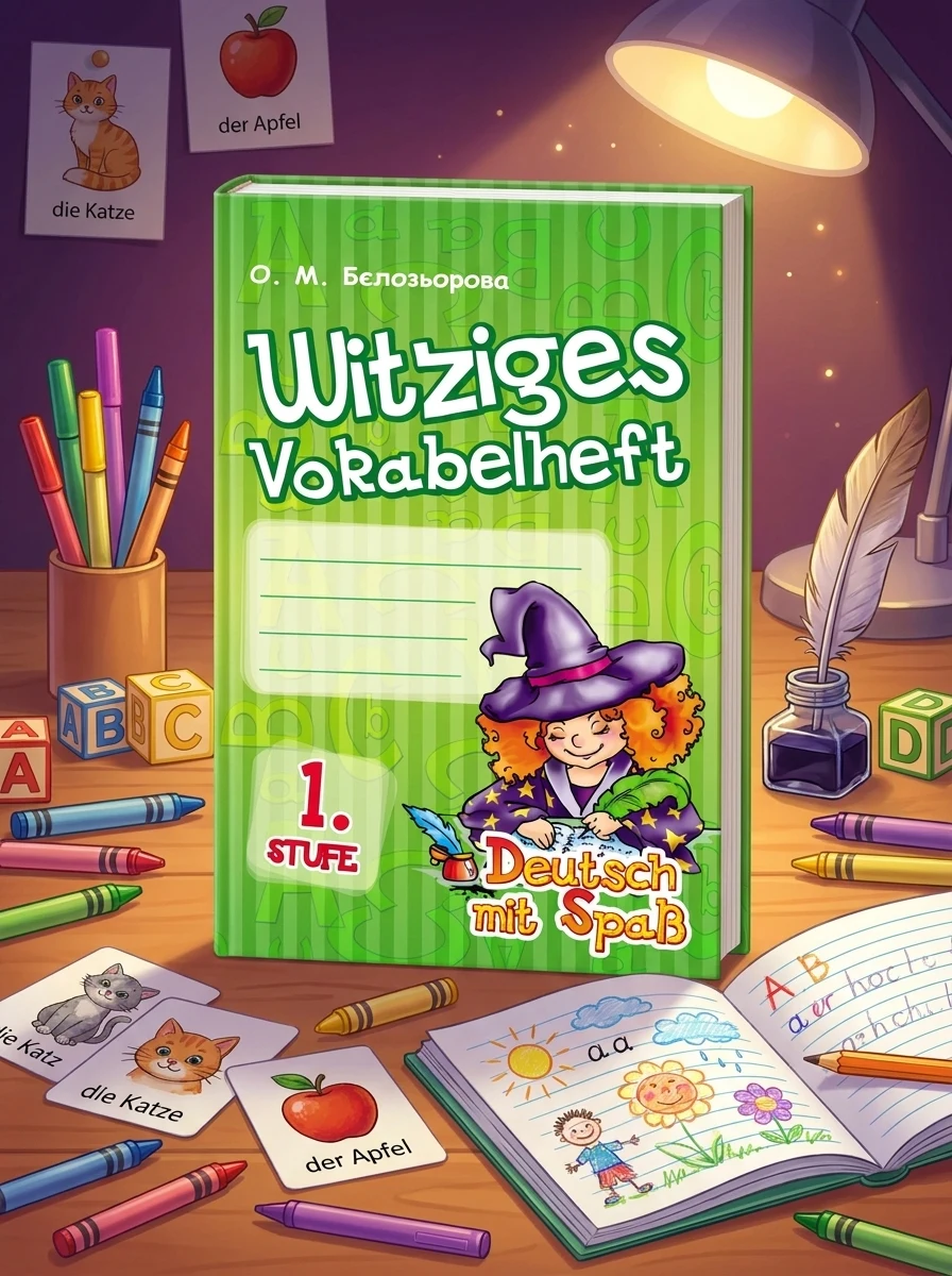 Німецька мова. Словник 1 клас. Witziges Vokabelheft. 1 Stufe (серія Deutsch mit Spass) — Вивчення мов