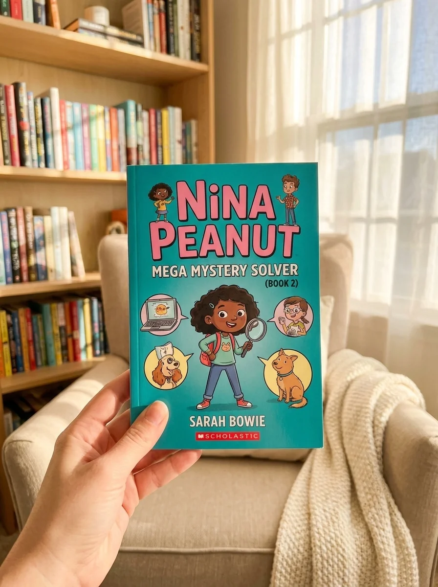 Nina Peanut: Mega Mystery Solver (Book 2) — Sarah Bowie, обкладинка