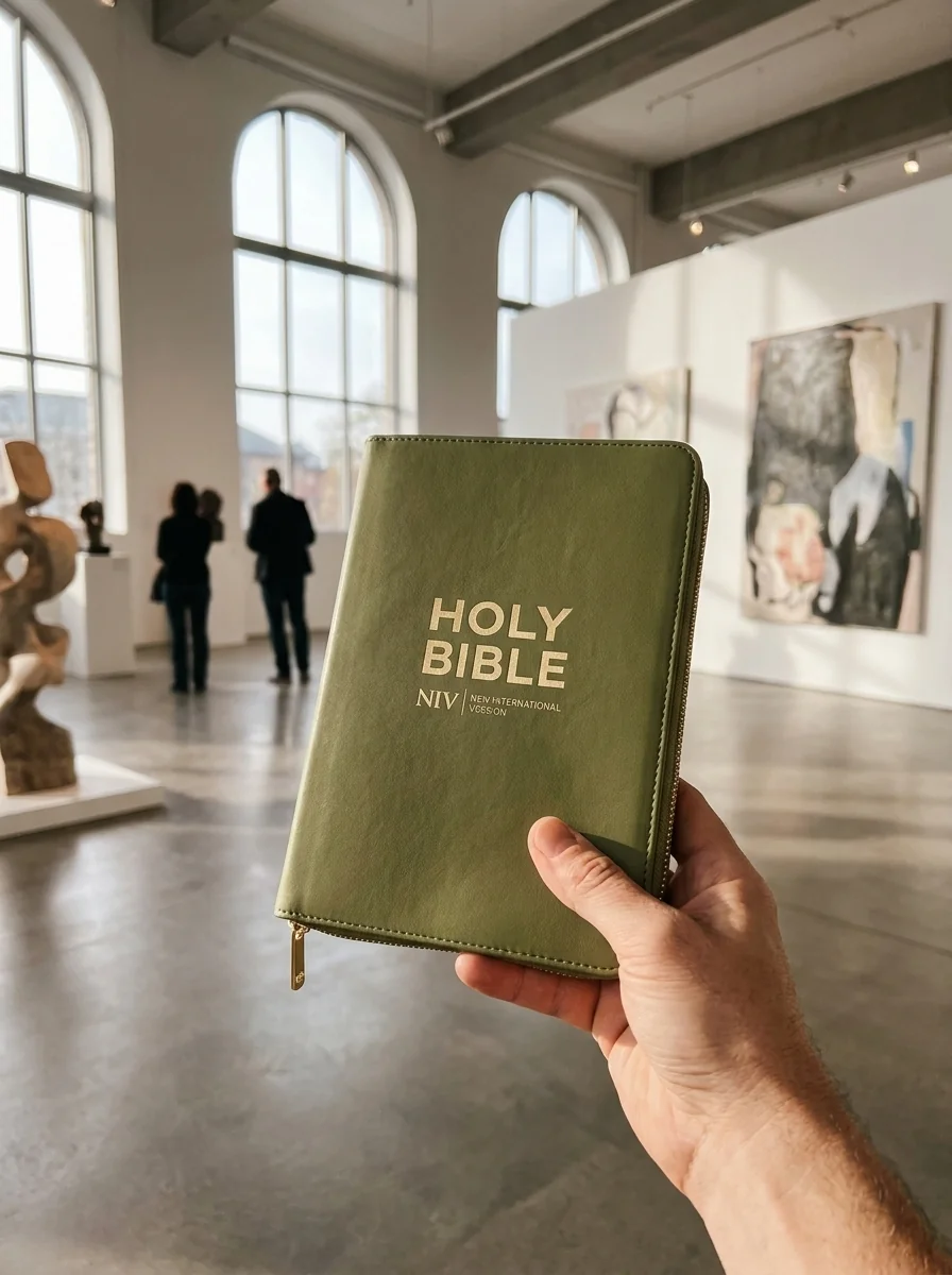 NIV Pocket Olive Green Bible with Gold Zip — New International Version, обкладинка