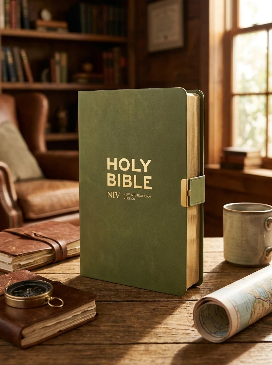 NIV Pocket Olive Green Bible with Gold Zip — Дім, сім'я, релігія