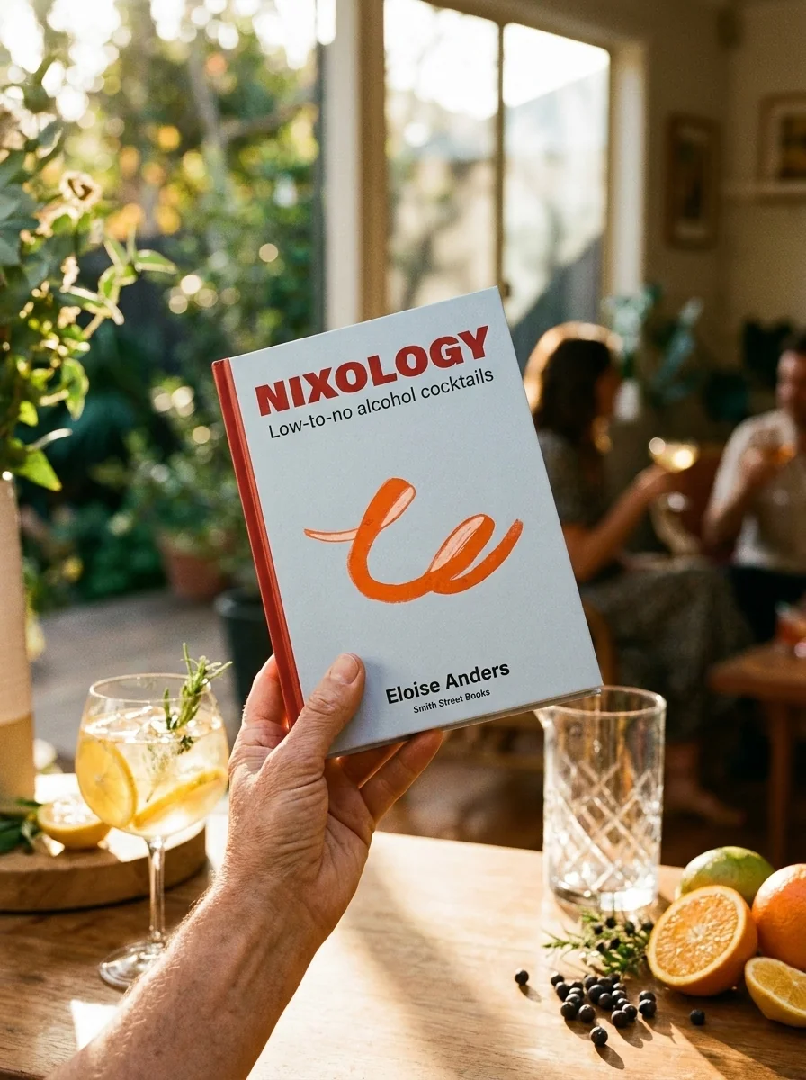 Nixology. Low-to-no alcohol cocktails — Елоіза Андерс, обкладинка
