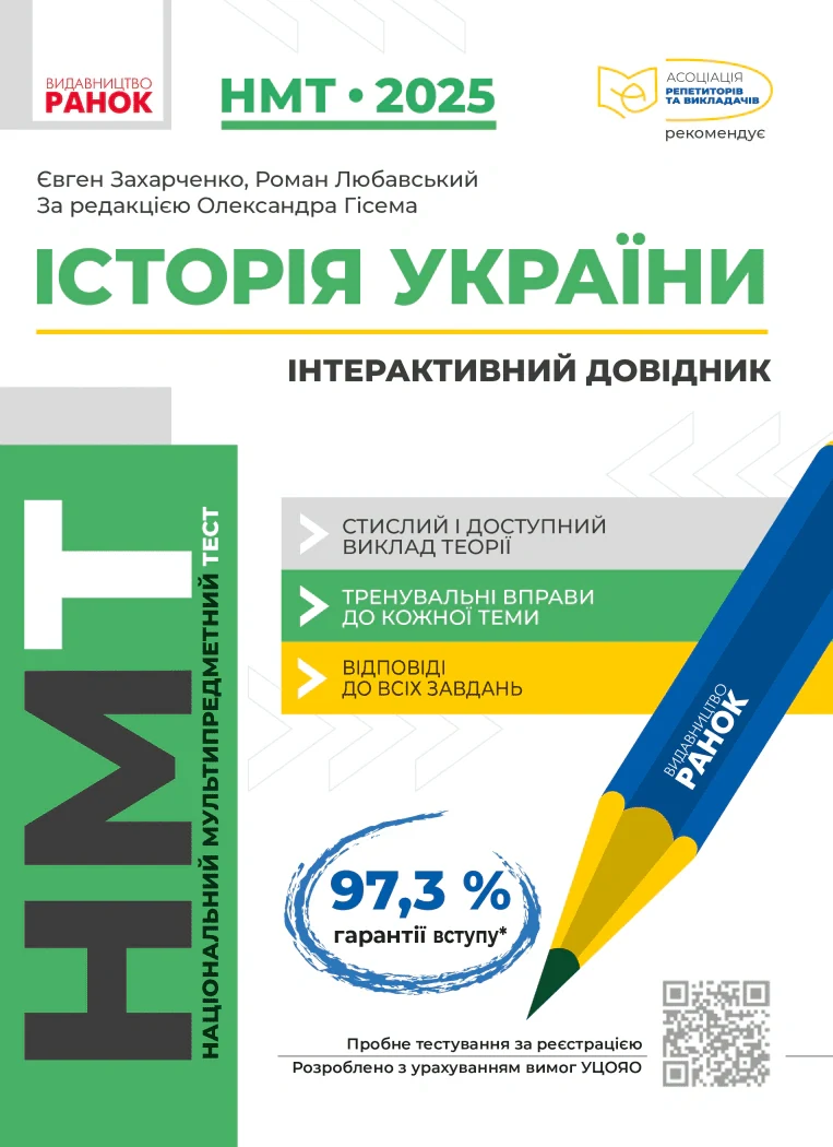 НМТ 2025 Історія України. Інтерактивний довідник
