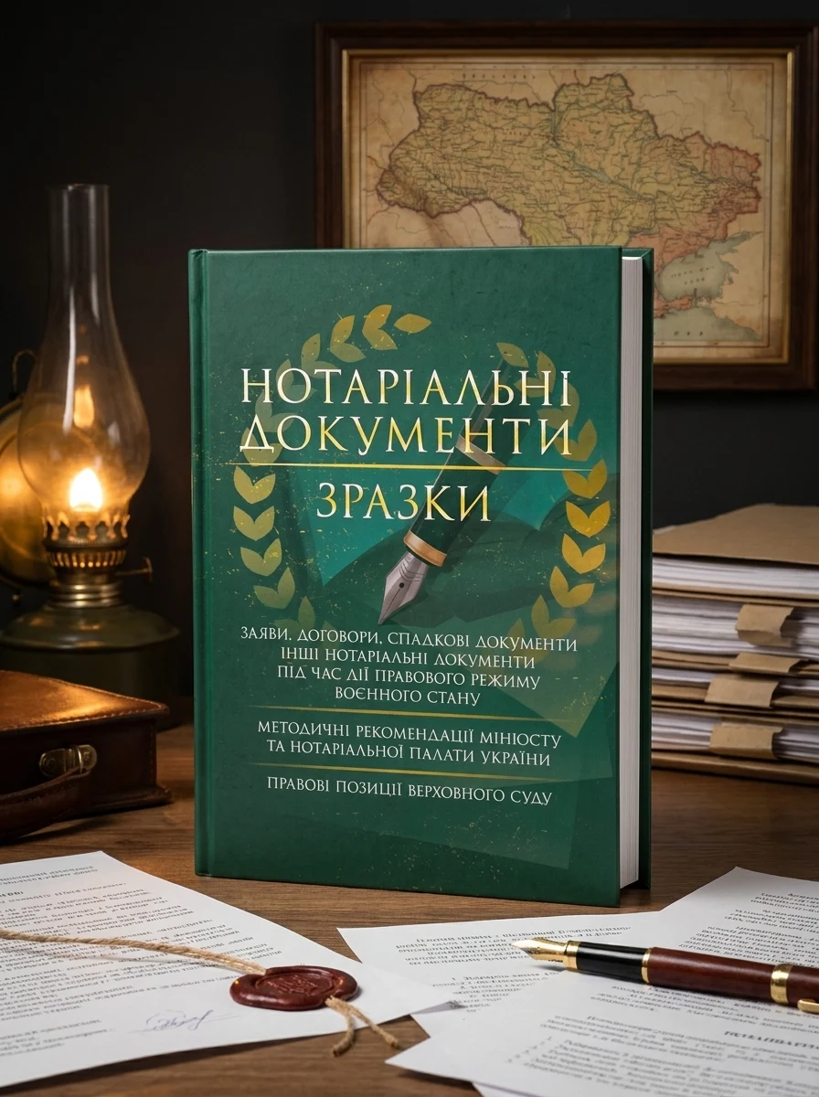 Нотаріальні документи. Зразки: заяви, договори, спадкові документи інші нотаріальні документи під час дії правового режиму воєнного стану