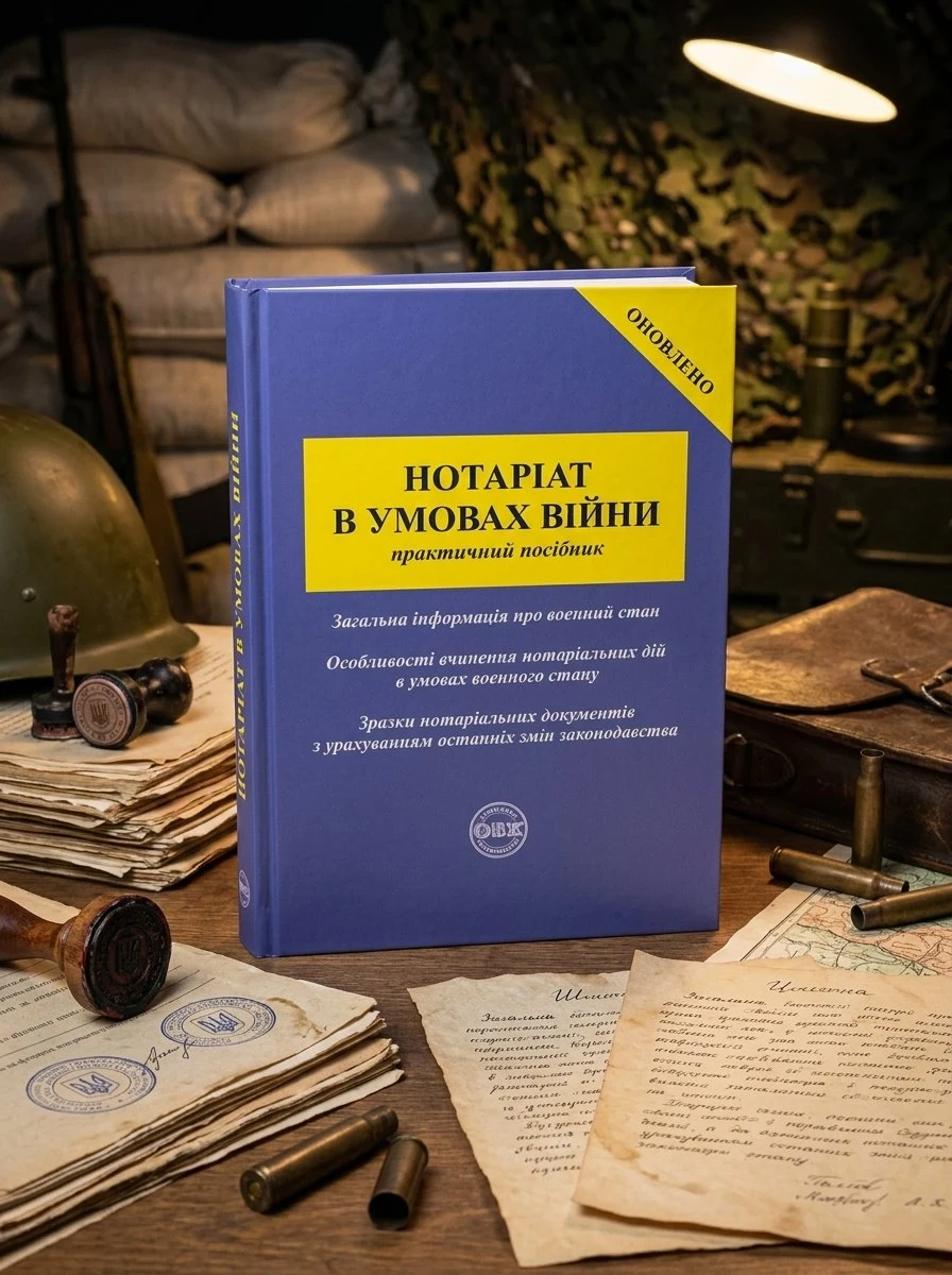 Нотаріат в умовах війни. Практичний посібник — Оксана Коротюк, обкладинка