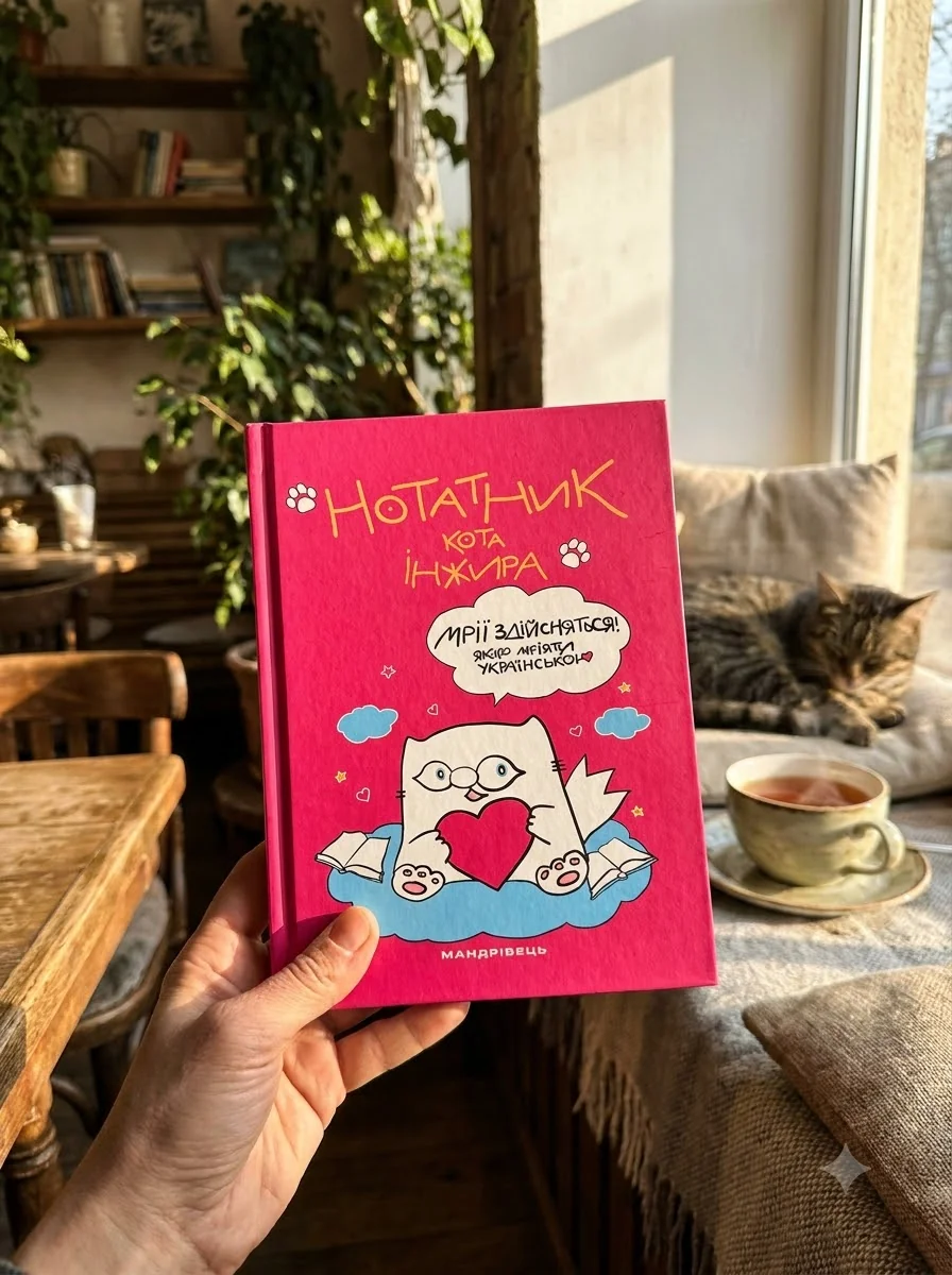 Нотатник кота Інжира — Олена Павлова, обкладинка