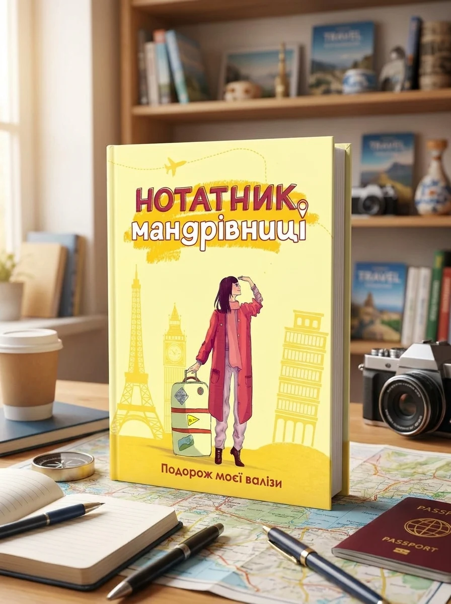 Нотатник мандрівниці. Подорож моєї валізи (жовтий) — Книги для особистісного розвитку