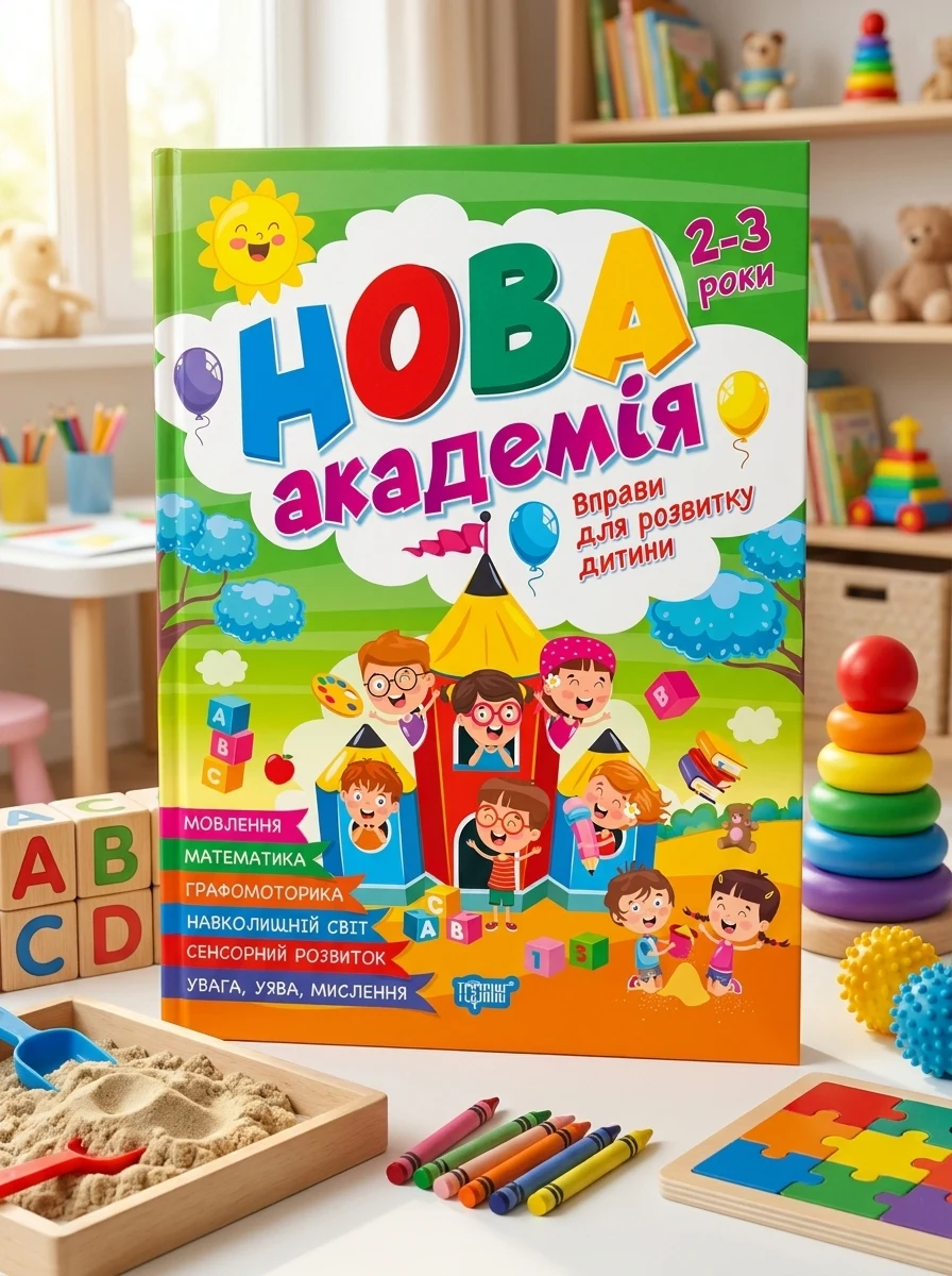 Нова академія. Вправи для розвитку дитини. 2 - 3 роки — Дім, сім'я, релігія