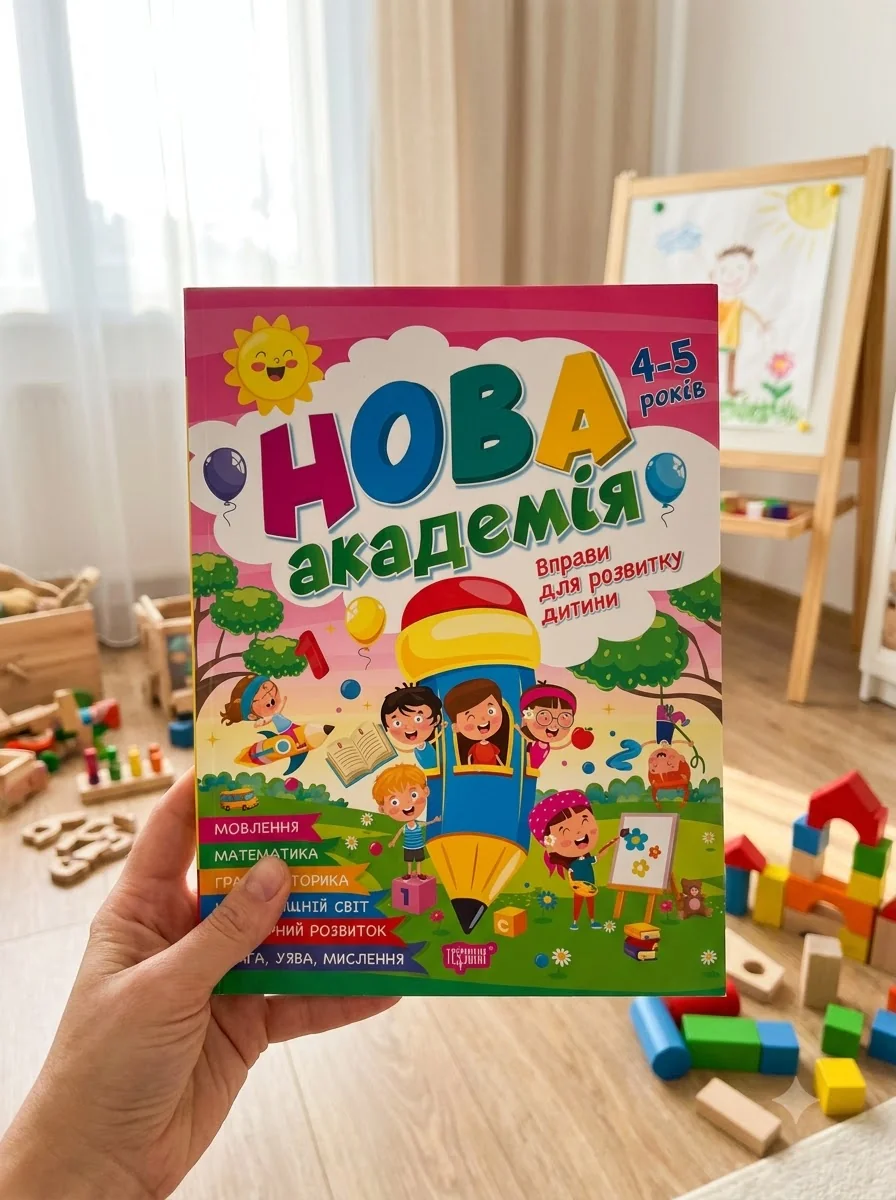 Нова академія. Вправи для розвитку дитини. 4- 5 років — Дім, сім'я, релігія