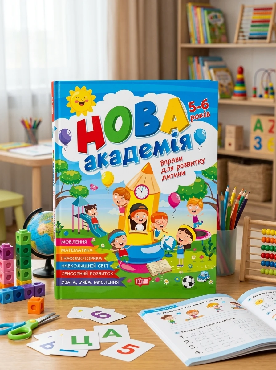Нова академія. Вправи для розвитку дитини. 5- 6 років — Дім, сім'я, релігія