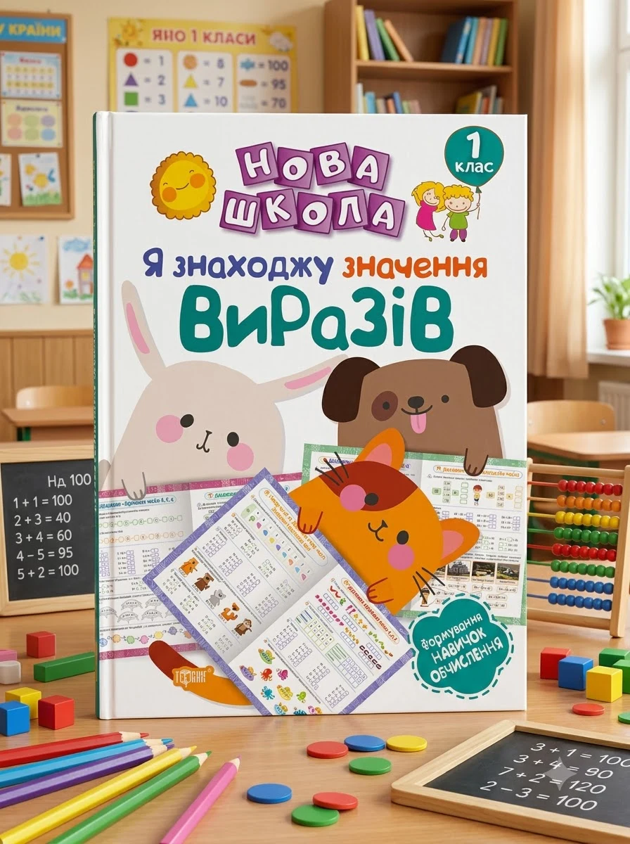 Нова школа. Я знаходжу значення виразів. 1 клас — фото 2