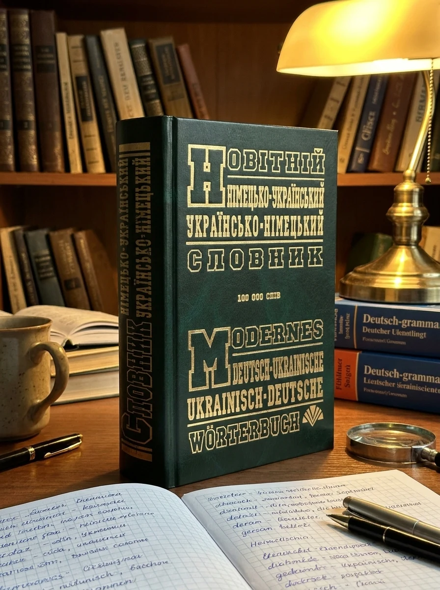 Новітній німецько-український, україно-німецький словник (100 000 слів) — Вальда Е., обкладинка