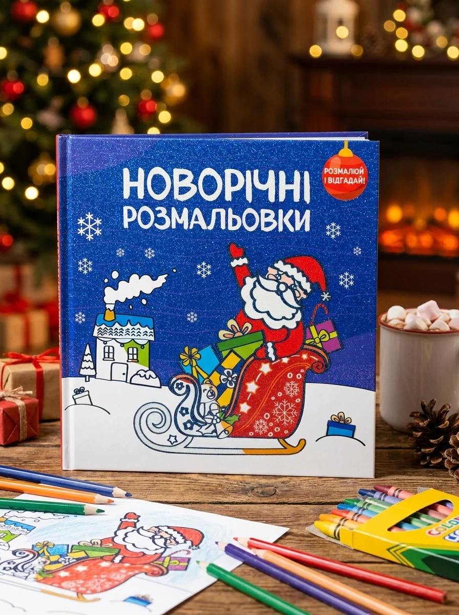 Новорічні розмальовки. Розмалюй і відгадай! — Дитяча література