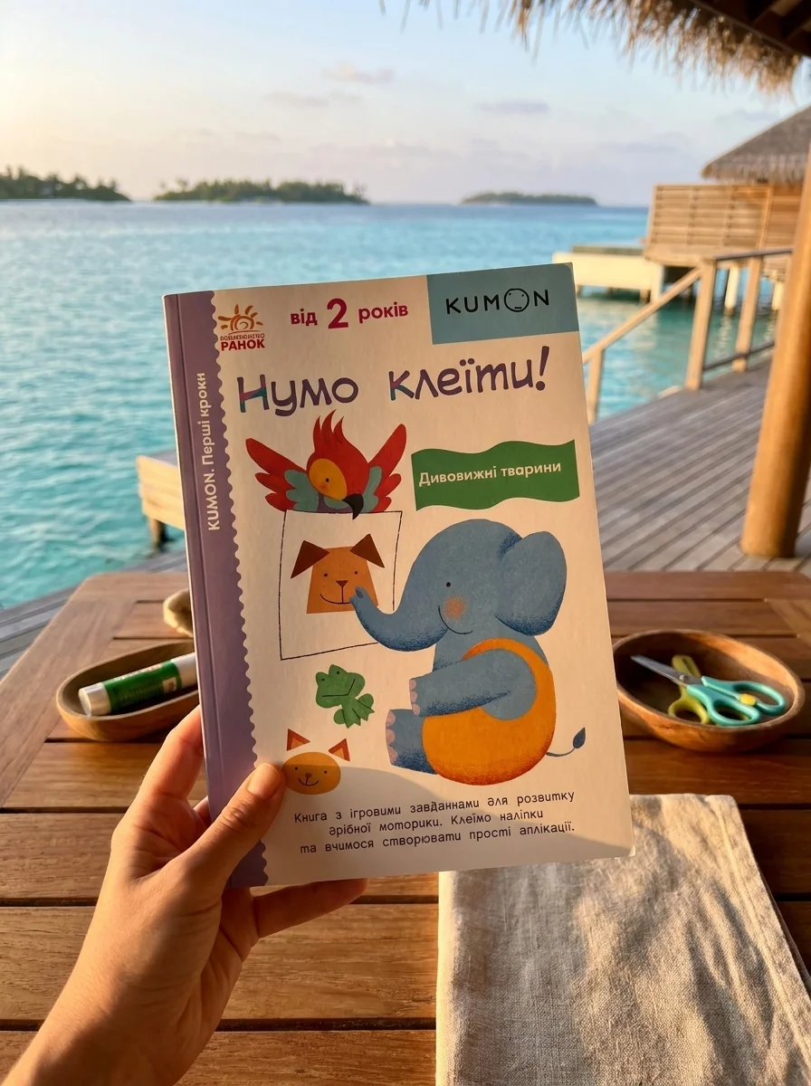 KUMON. Перші кроки. Нумо клеїти! Дивовижні тварини — фото 2