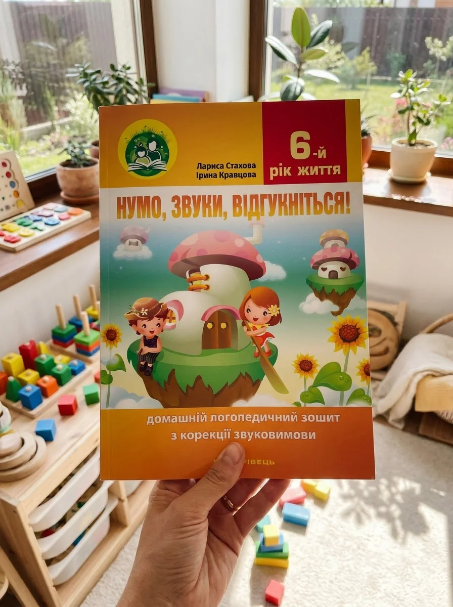Нумо, звуки, відгукніться. 6-тий рік життя. Домашній логопедичний зошит (2-ге видання, зі змінами) — Навчальна література