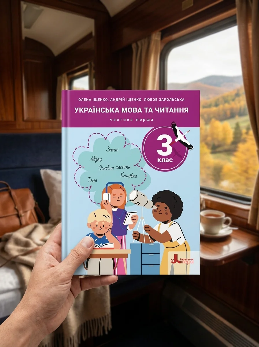НУШ 3 клас. Українська мова та читання. Частина 1 — Любов Зарольська, обкладинка