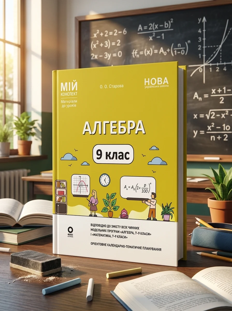 НУШ. Мій конспект. Матеріали до уроків. Алгебра. 9 клас — Книги