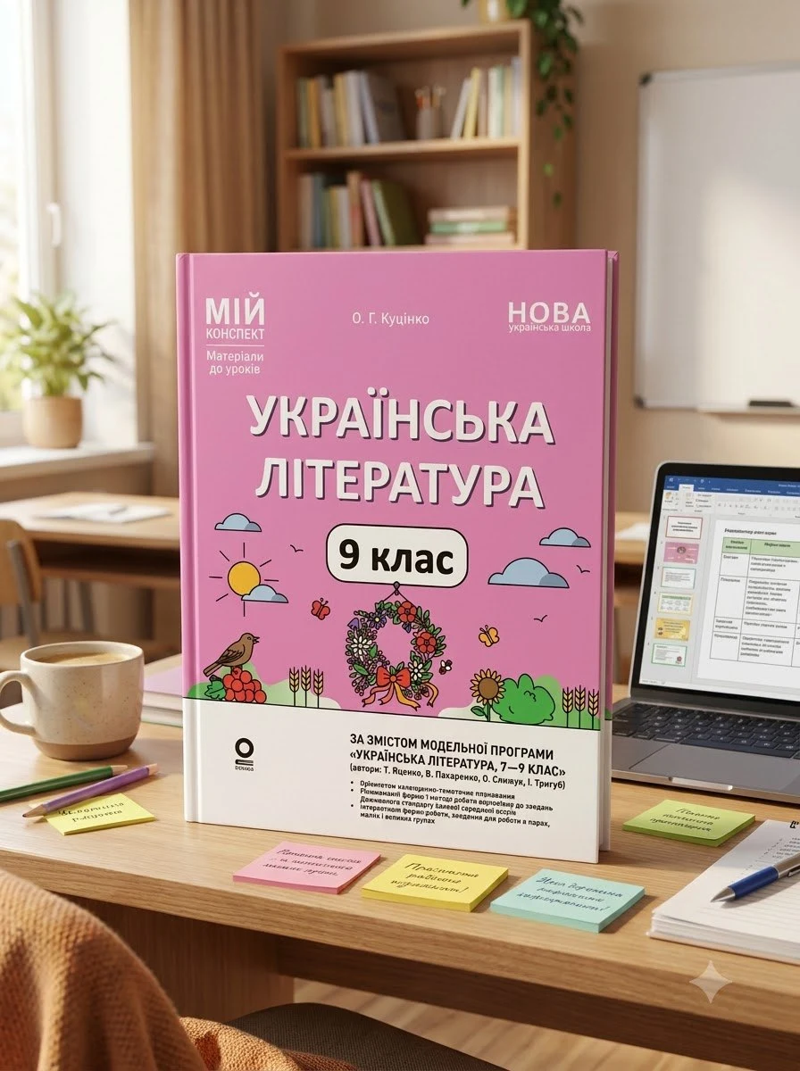 НУШ. Мій конспект. Матеріали до уроків. Українська література. 9 клас