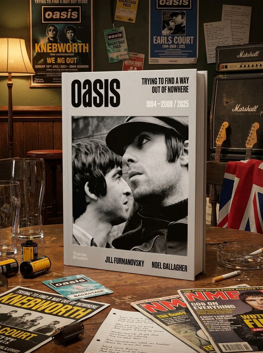 Oasis. Trying to find a way out of nowhere — Jill Furmanovsky, обкладинка