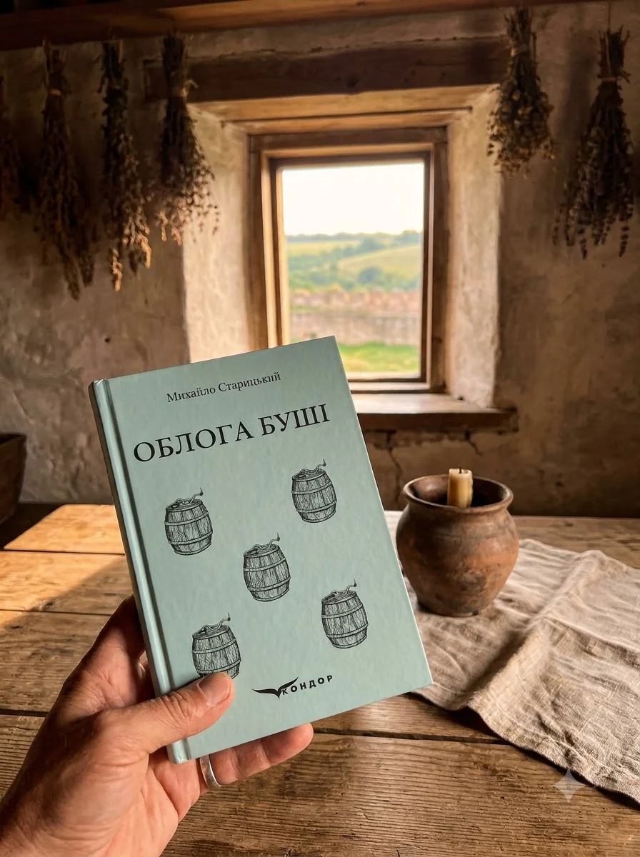 Облога Буші — Михайло Старицький, обкладинка