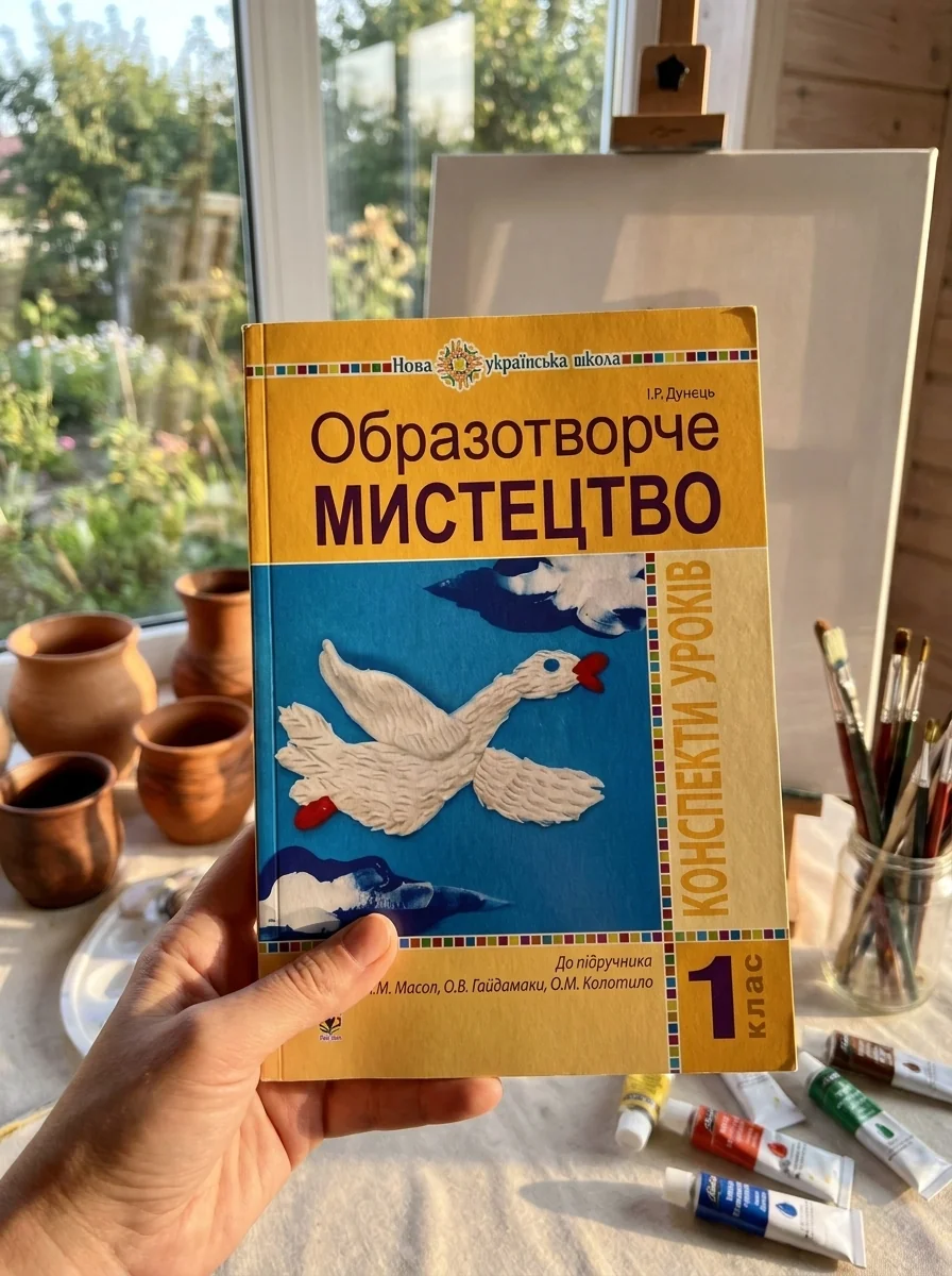 Образотворче мистецтво. 1 клас. Конспекти уроків — Ірина Дунець, обкладинка