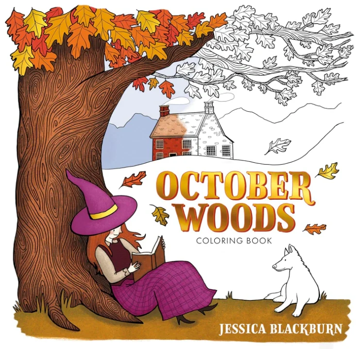 October Woods Coloring Book