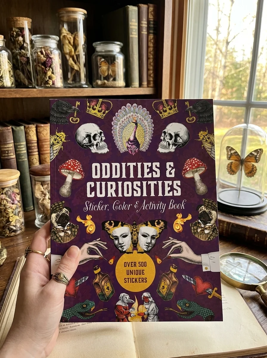 Oddities & Curiosities Sticker, Color & Activity Book — фото 2