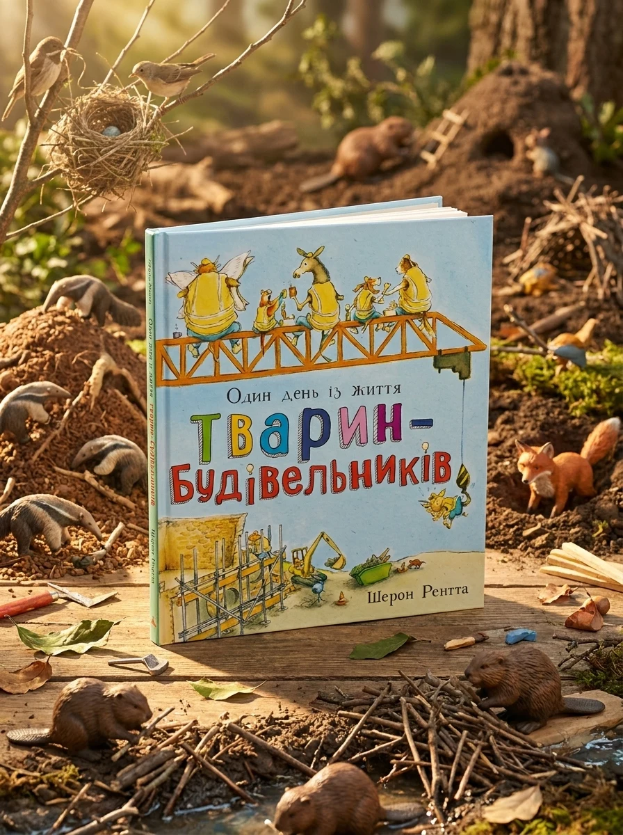 Один день із життя тварин-будівельників. Тварини-працівники — Дитяча література