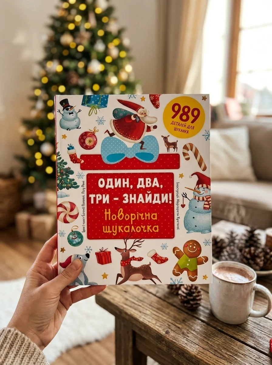Один, два, три – знайди! Новорічна шукалочка — Дитяча література