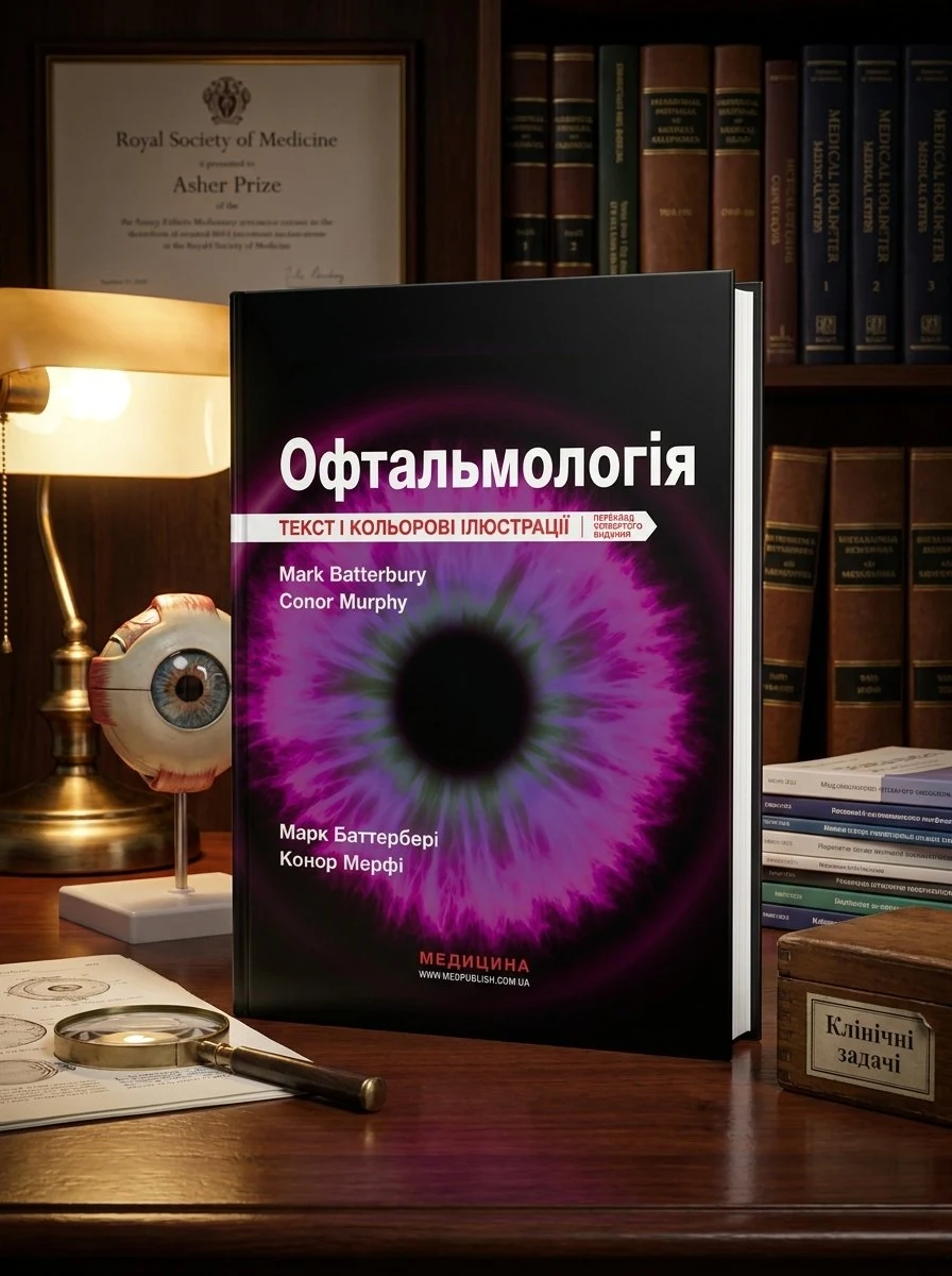 Офтальмологія: текст і кольорові ілюстрації: 4-е видання — Марк Баттербері, обкладинка