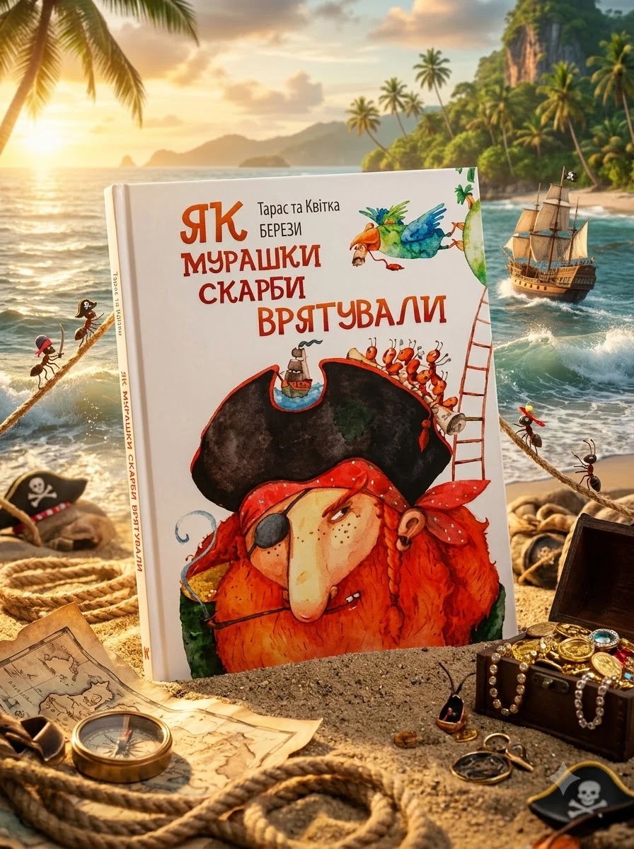 On how ants saved the treasures. Як мурашки скарби врятували (білінглва)