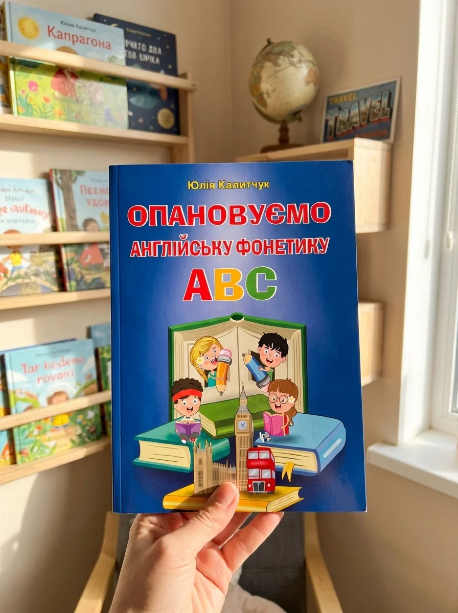 Опановуємо англійську фонетику ABC — Пізнавальні книги для дітей