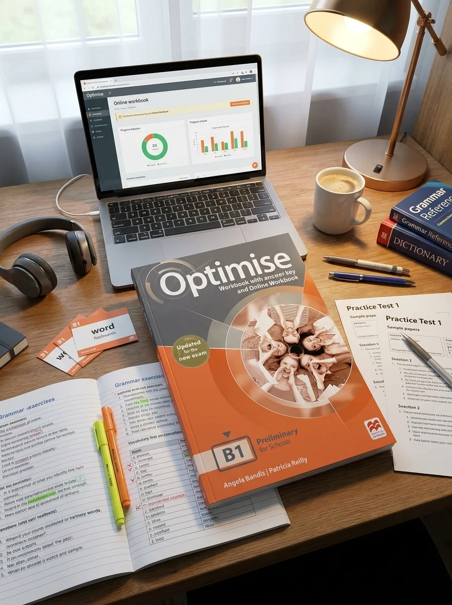 Optimise B1 Workbook with answer key with Online Workbook (Updated for the New Exam)