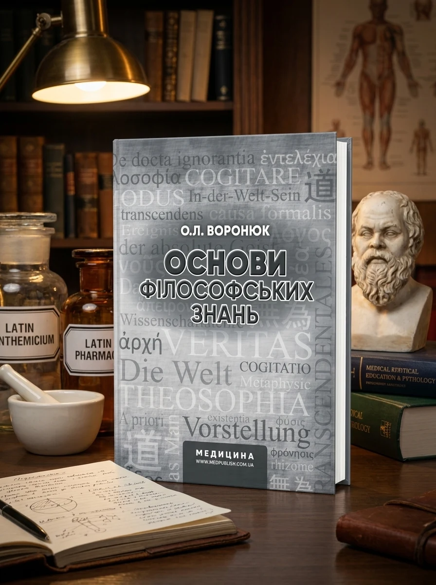 Основи філософських знань: навчально-методичний посібник (ВНЗ І—ІІІ р. а.) — О.Л Воронюк, обкладинка