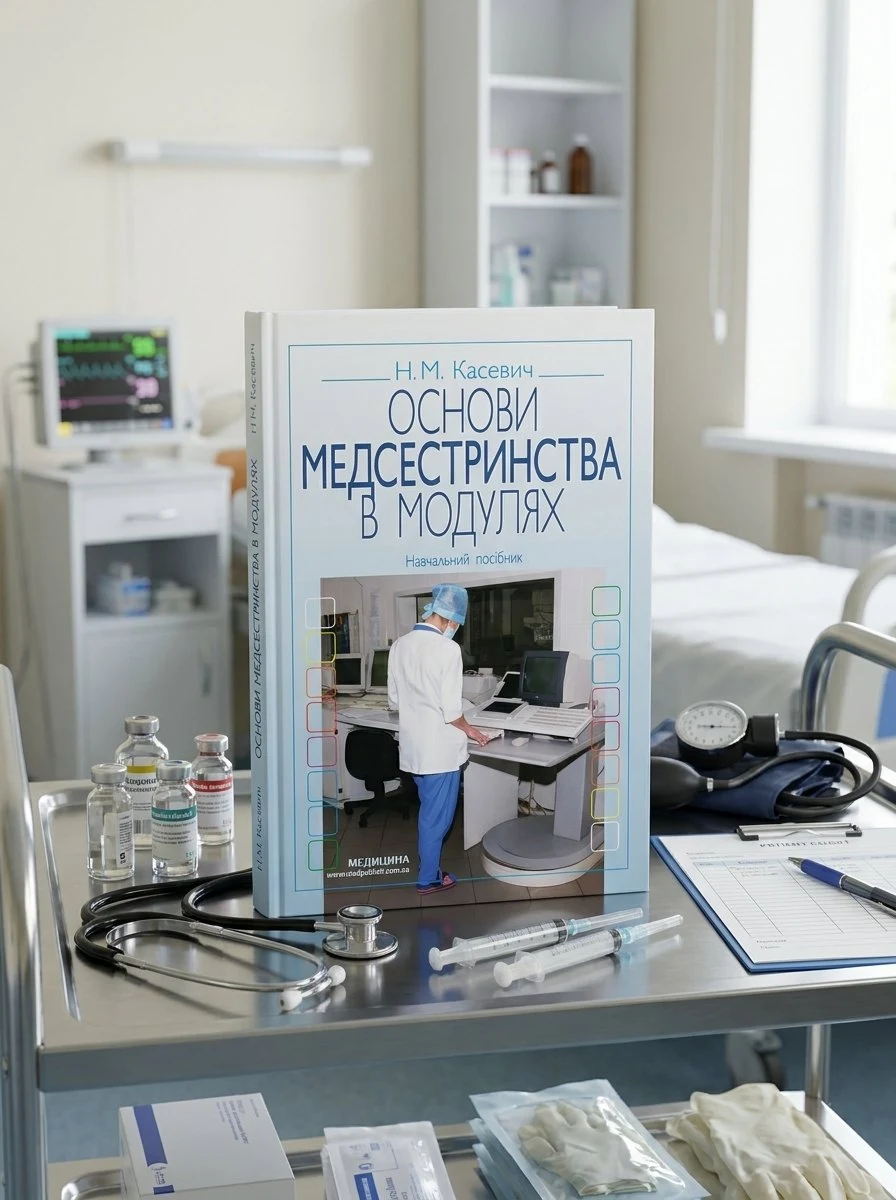 Основи медсестринства в модулях: навчальний посібник (ВНЗ І—ІІІ р. а.) — Н.М Касевич, обкладинка