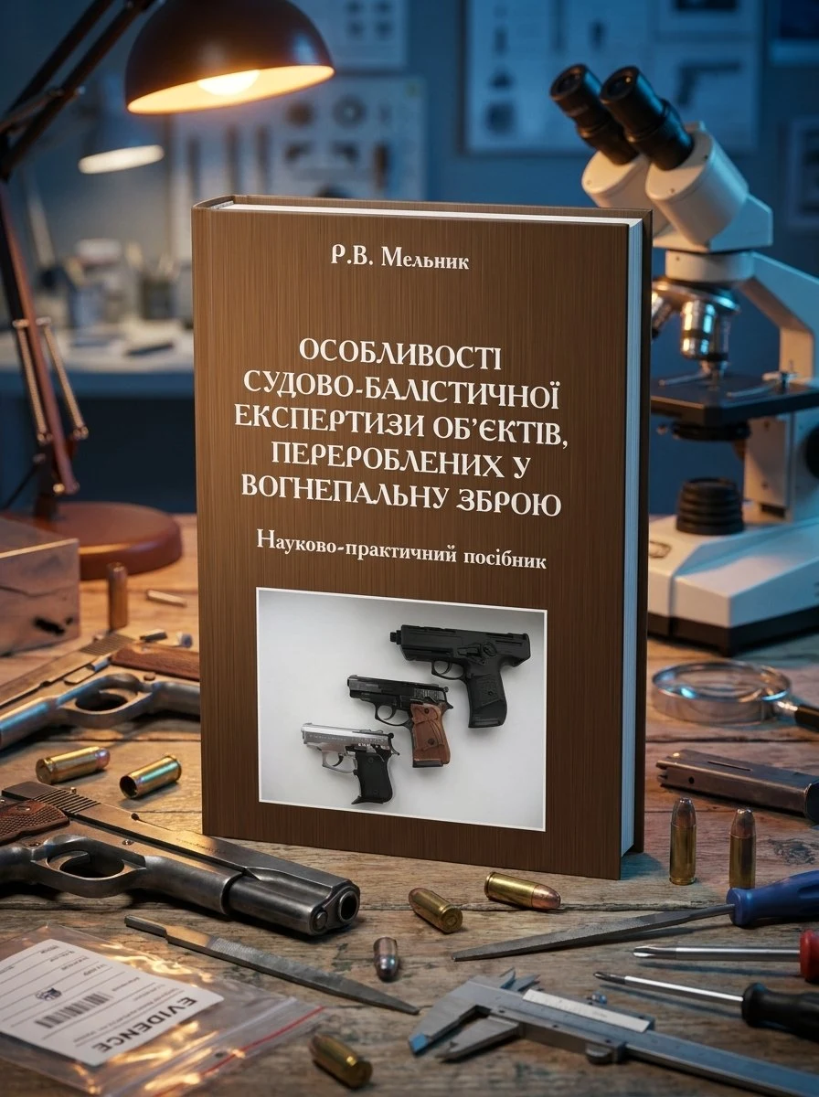 Особливості судово-балістичної експертизи об’єктів, перероблених у вогнепальну зброю — Мельник Р. В., обкладинка