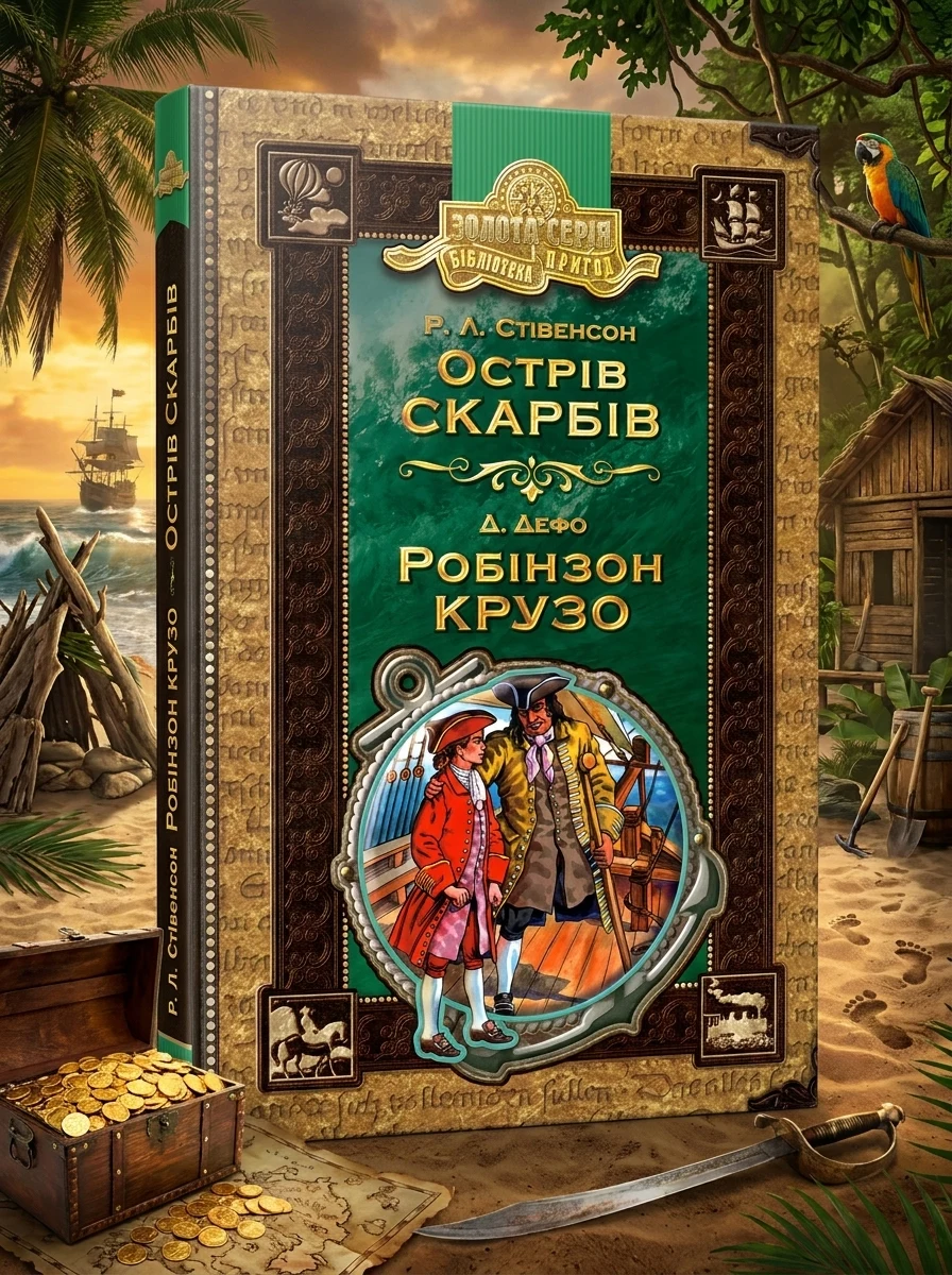 Острів скарбів. Робінзон Крузо — Дитячі книги