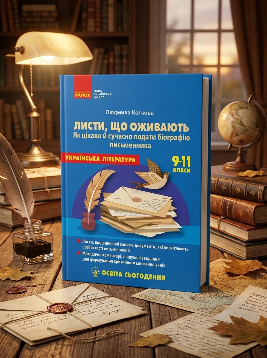 Освіта сьогодення. Листи, що оживають. Як цікаво й сучасно подати біографію письменника. 9-11 класи — Вивчення мов