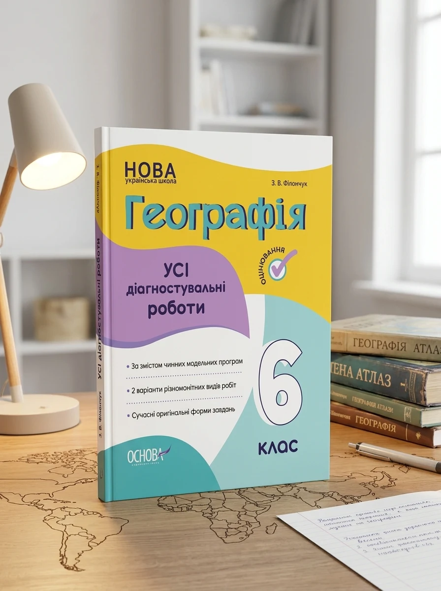 Оцінювання. Географія. УСІ діагностувальні роботи. 6 клас — Вивчення мов