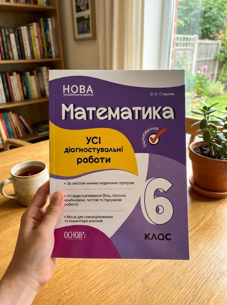 Оцінювання. Математика. УСІ діагностувальні роботи. 6 клас — Ольга Старова, обкладинка