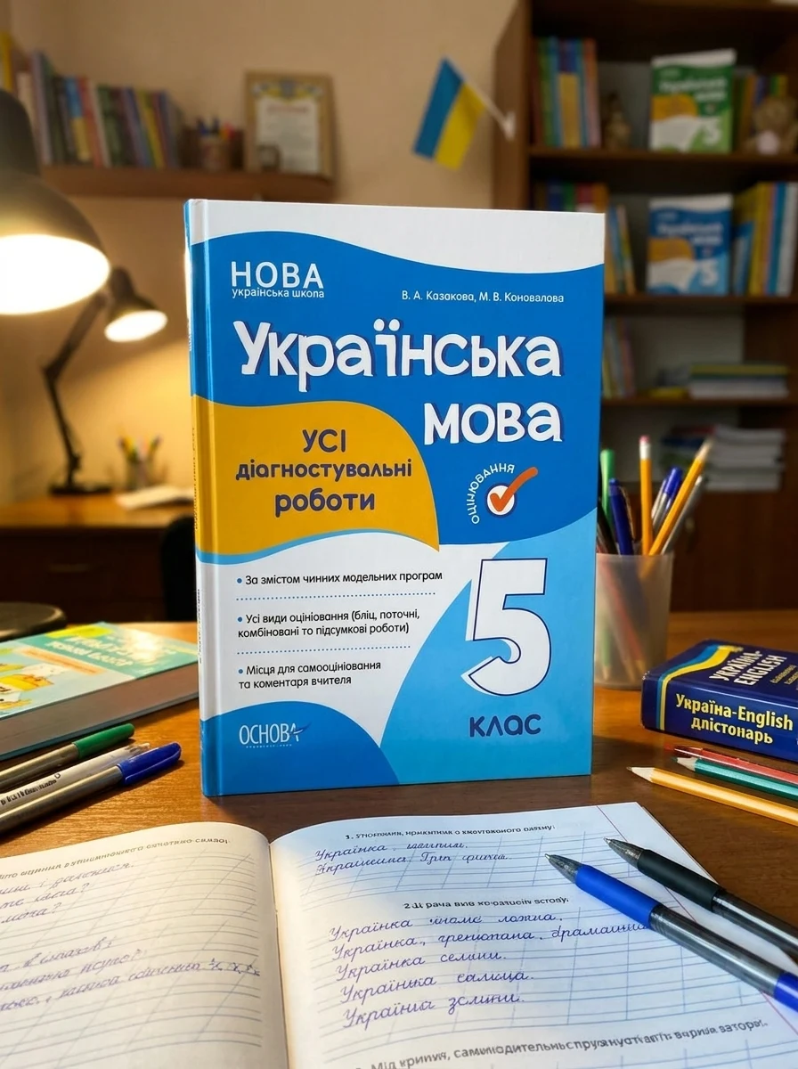 Оцінювання. Українська мова. УСІ діагностувальні роботи. 5 клас — Вивчення мов