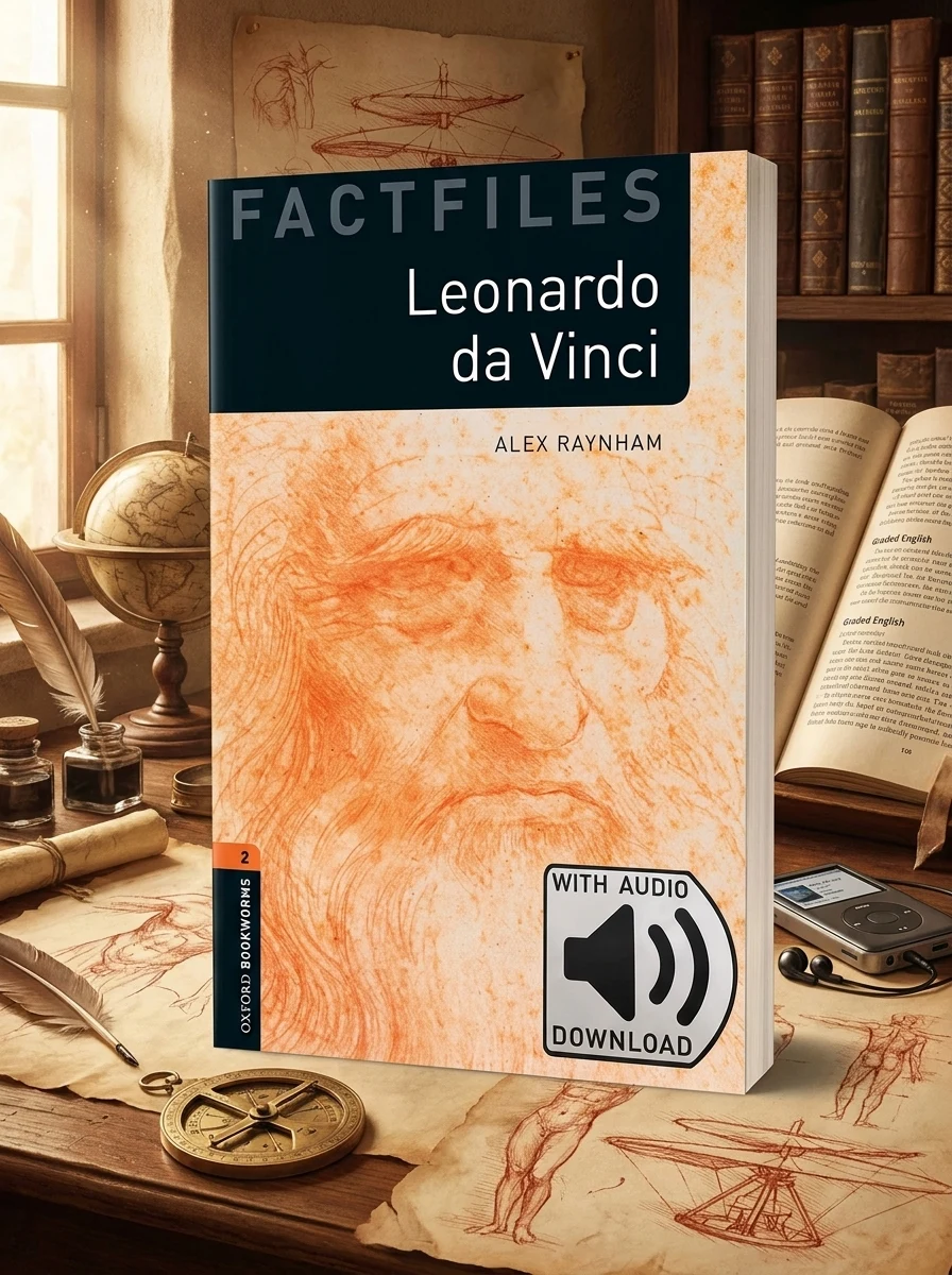 Oxford Bookworms Library Factfiles Level 2 Leonardo Da Vinci audio pack — Алекс Рейнхем, обкладинка