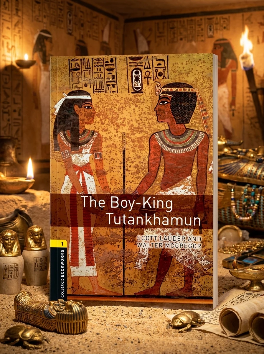 Oxford Bookworms Library Level 1. The Boy-King Tutankhamun audio pack — Скотт Лаудер, обкладинка