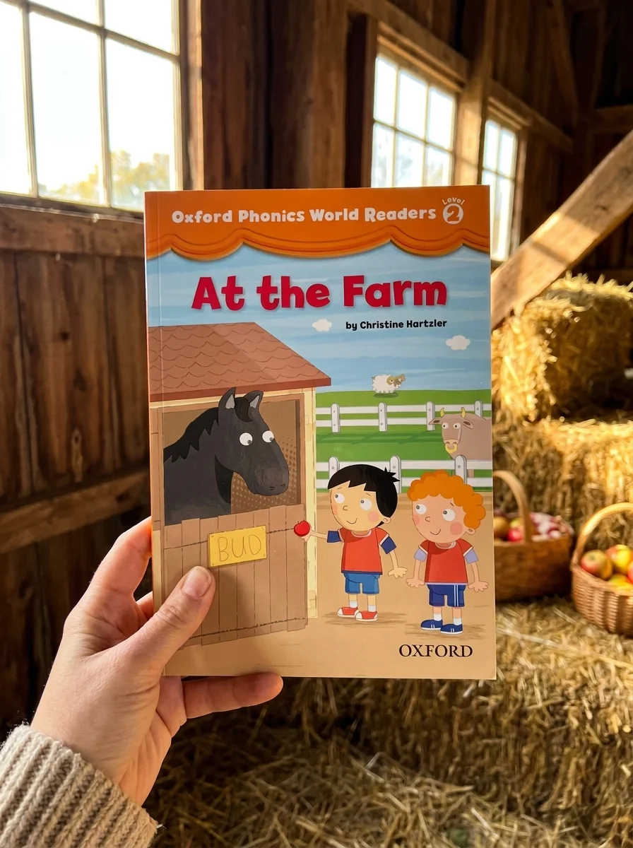Oxford Phonics World 2 Reader. At the Farm — Крістін Гартцель, обкладинка