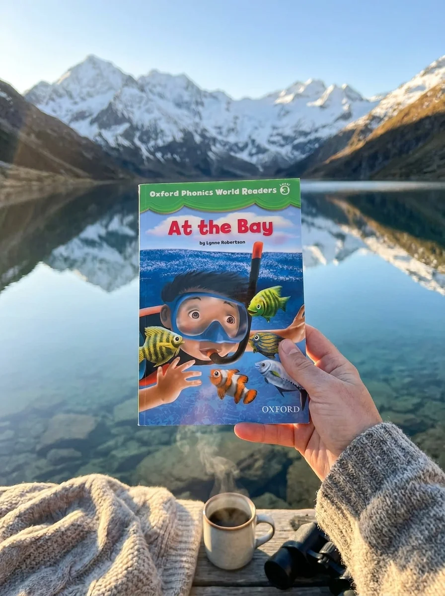 Oxford Phonics World. Level 3. Reader: At the Bay — Лінн Робертсон, обкладинка